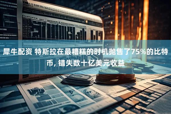 犀牛配资 特斯拉在最糟糕的时机抛售了75%的比特币, 错失数十亿美元收益