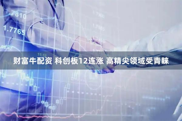 财富牛配资 科创板12连涨 高精尖领域受青睐